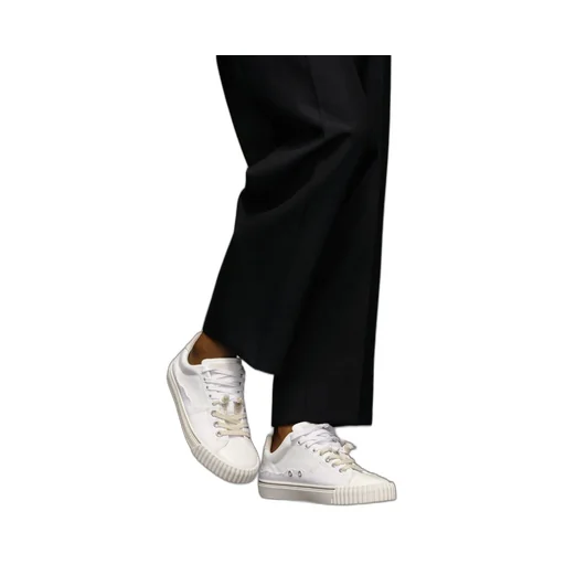 Round-Toe Lace-Up Sneakers