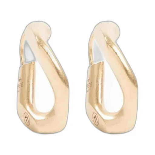 Logo Number Engraved Earrings