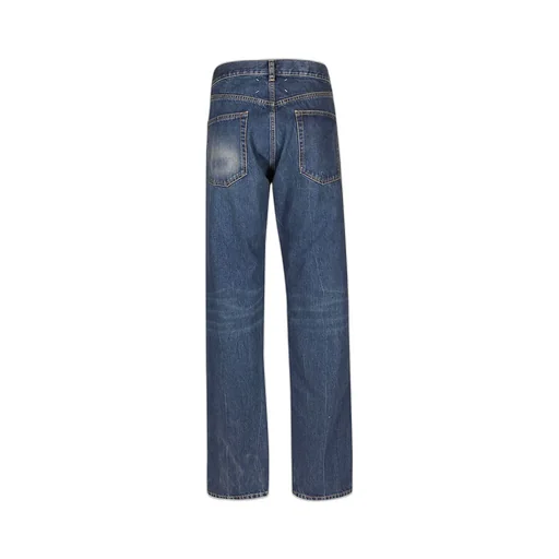 Four-Stitch Straight-Leg Jeans