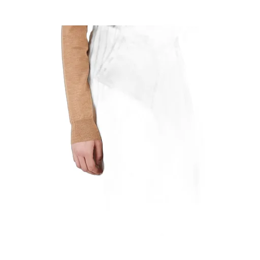 Contrast Panel Knee-Length Skorts