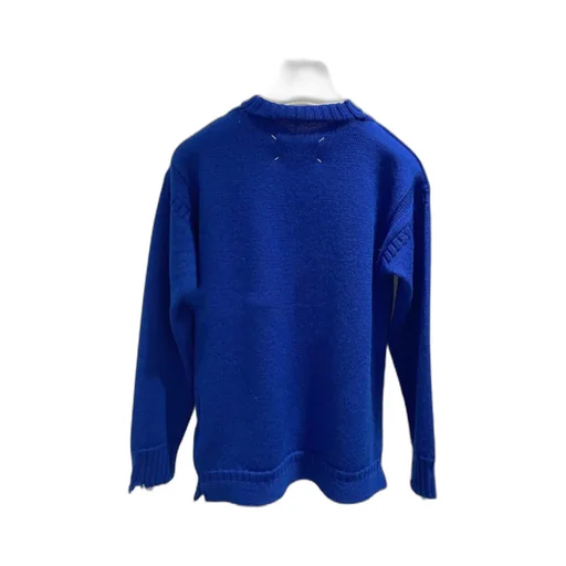 Distressed Effect Ribbed Knit Jumper