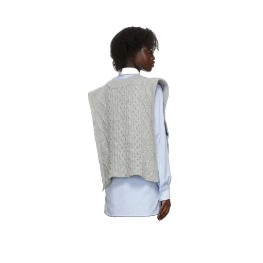 Cable-Knitted Vest