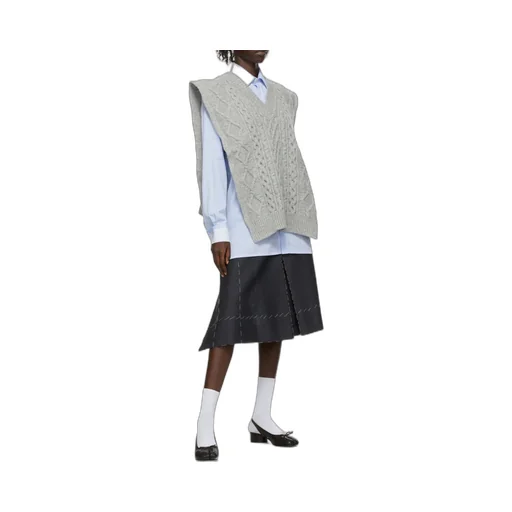 Cable-Knitted Vest