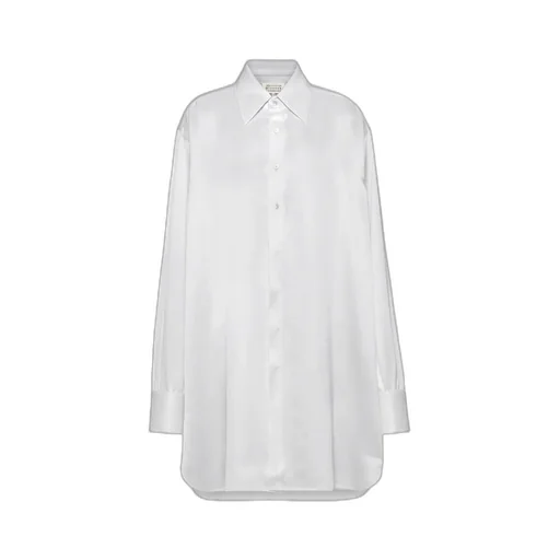 Long Sleeved Buttoned Satin Shirt