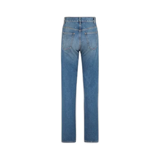 High-Waisted Straight-Legged Jeans