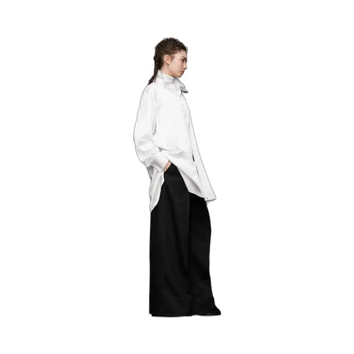 Long Sleeved Buttoned Satin Shirt