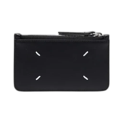 Four-Stitch Detailed Card Holder