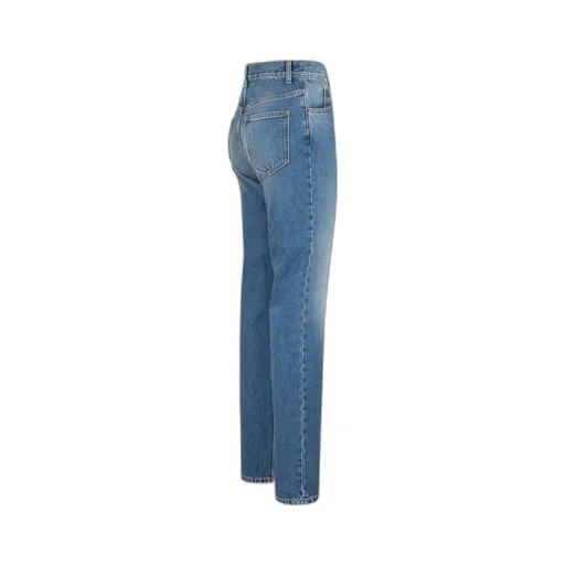 High-Waisted Straight-Legged Jeans