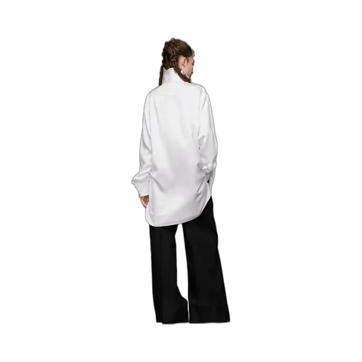 Long Sleeved Buttoned Satin Shirt