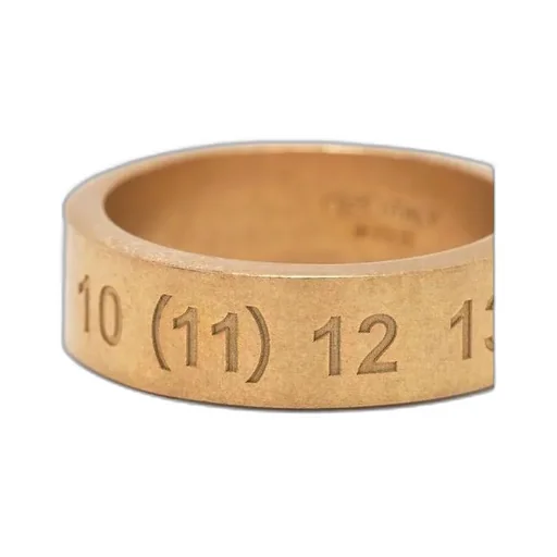 Number Engraved Ring