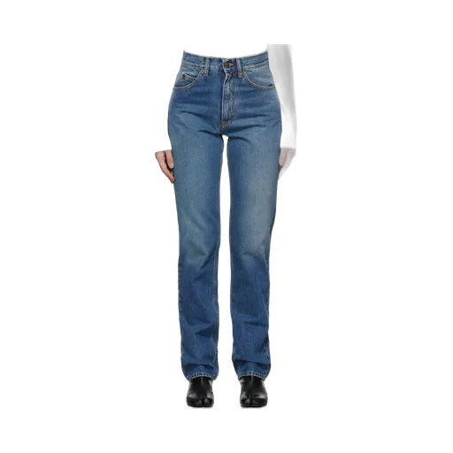 High-Waisted Straight-Legged Jeans