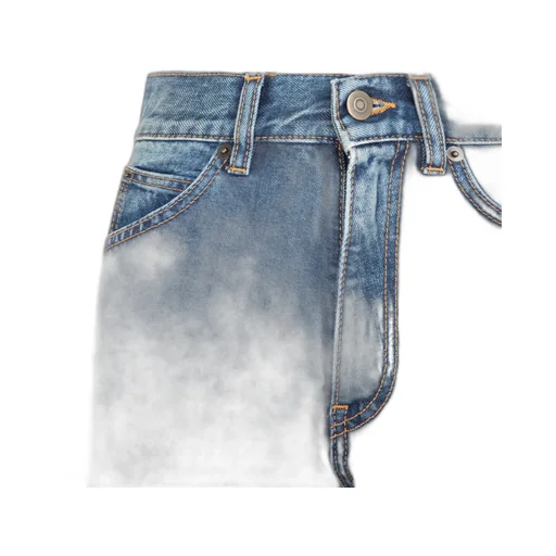 High-Waisted Straight-Legged Jeans