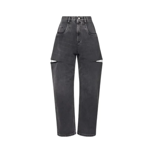 High-Waist Tapered Leg Jeans