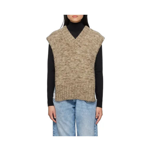 V-Neck Knitted Tank Top