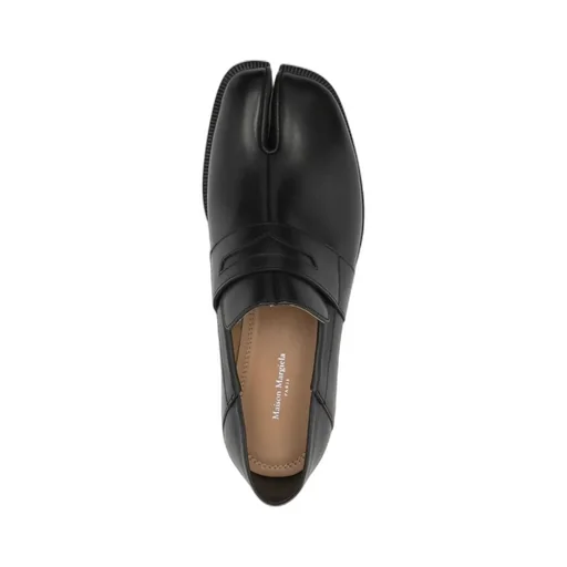 Split-Toe Slip On Loafers
