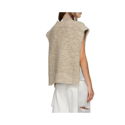V-Neck Ribbed Knitted Vest