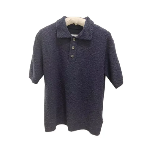 Nostalgic Boucle Knit Polo Shirt