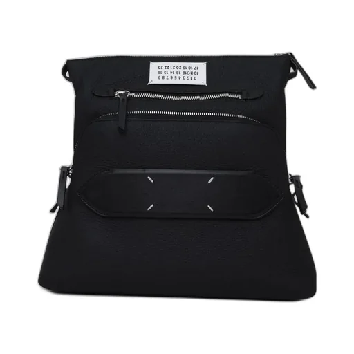 Logo Patch Zip-Up Shoulder Bag