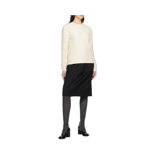 Long Cuffed Sleeved Crewneck Sweater