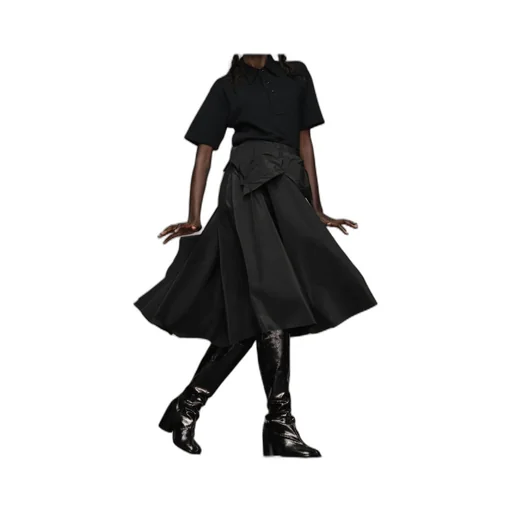 Layered Midi Skirt