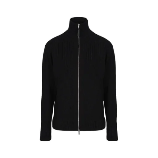 Ribbed Zip-Up Cardigan