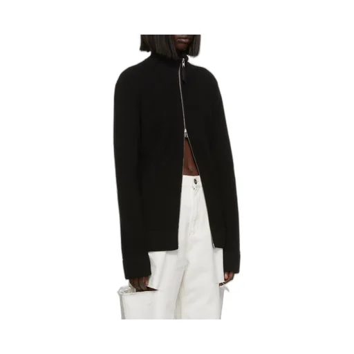 Ribbed Zip-Up Cardigan