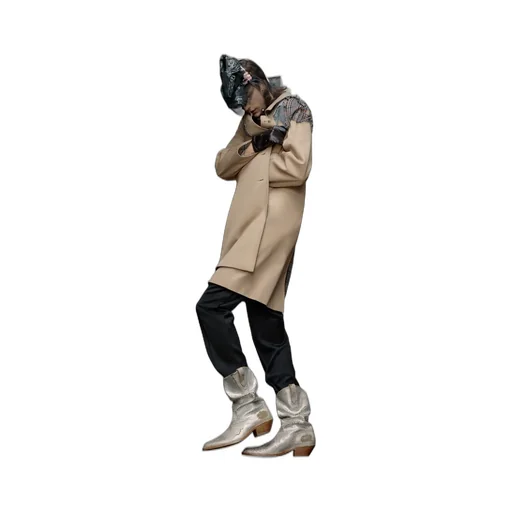 Single Breasted Reversible Trench Coat
