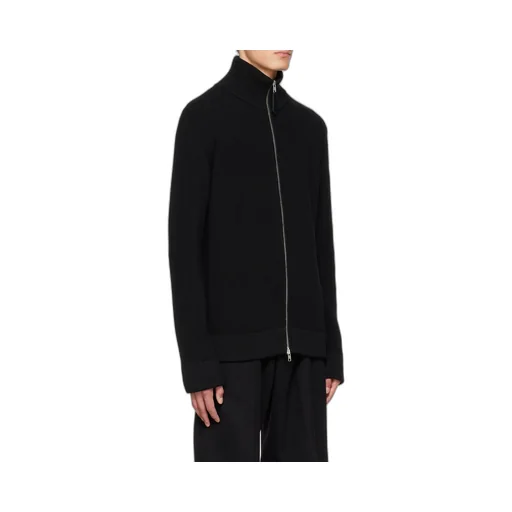 Ribbed Zip-Up Cardigan