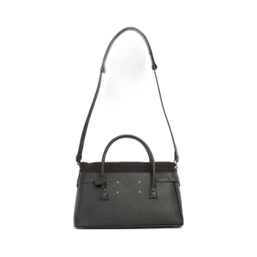 Logo Plaque Top Handle Tote Bag