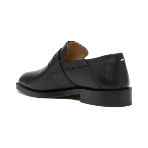 Split-Toe Slip On Loafers