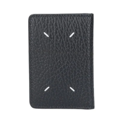 Four-Stitch Logo Foldover Wallet