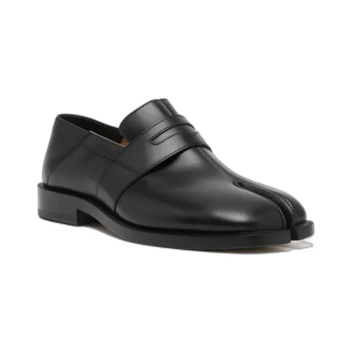 Split-Toe Slip On Loafers