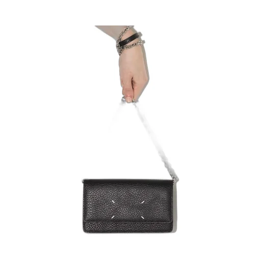 Four-Stitch Foldover Top Crossbody Bag