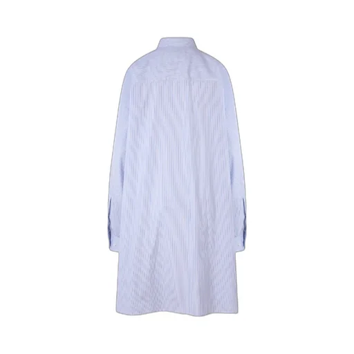Striped Button-Up Oversized Shirt
