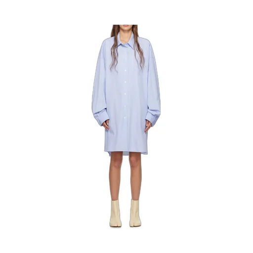 Striped Button-Up Oversized Shirt
