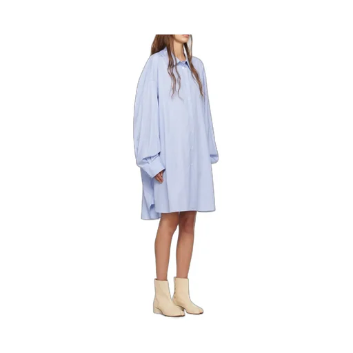 Striped Button-Up Oversized Shirt
