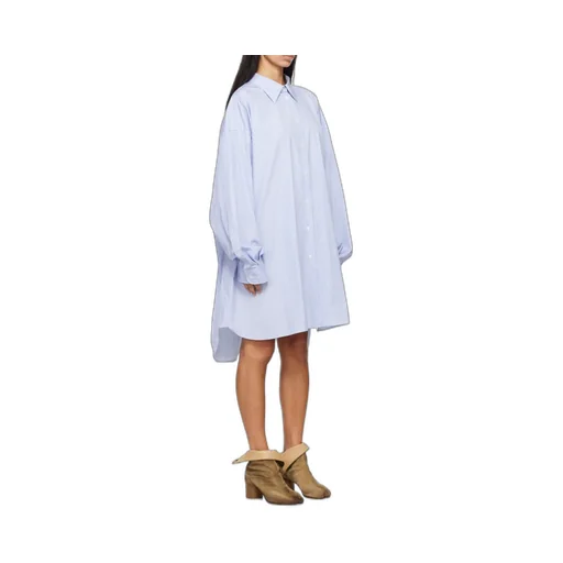 Striped Button-Up Oversized Shirt