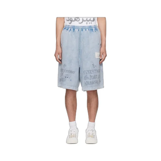 Distressed Drawstring Shorts