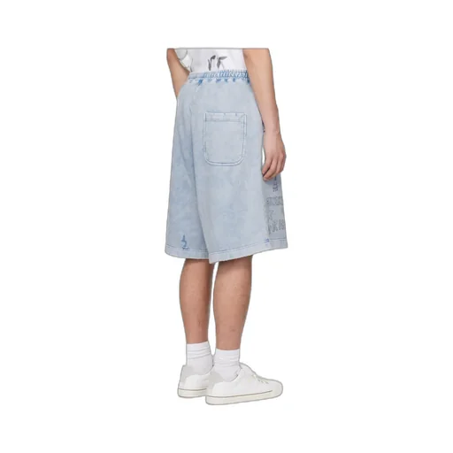 Distressed Drawstring Shorts