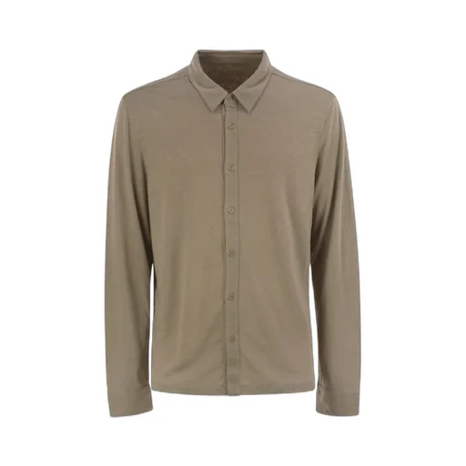 Long-Sleeved Linen Shirt