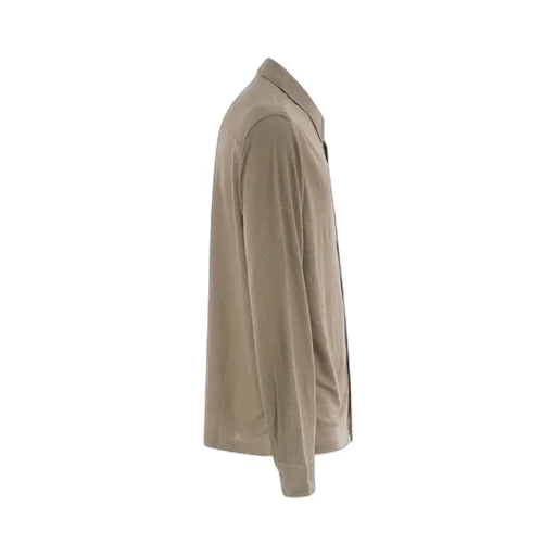 Long-Sleeved Linen Shirt