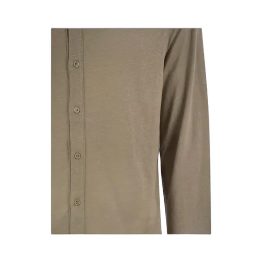 Long-Sleeved Linen Shirt