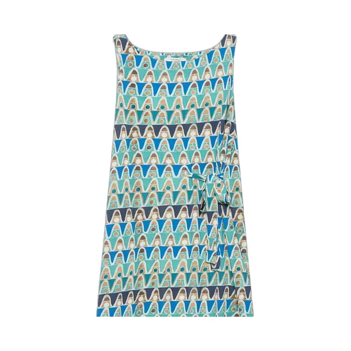 Geometric-Print Dress