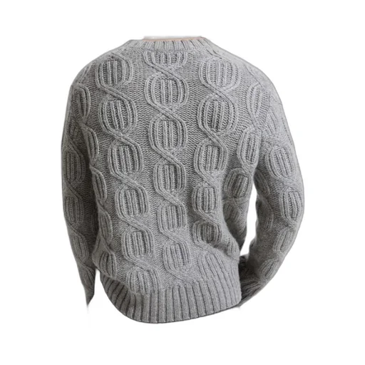 Cable-Knit Crew-Neck Sweater