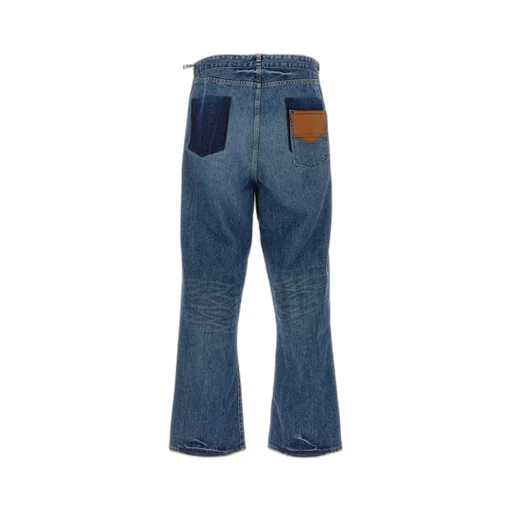 Logo-Patch Straight-Leg Jeans