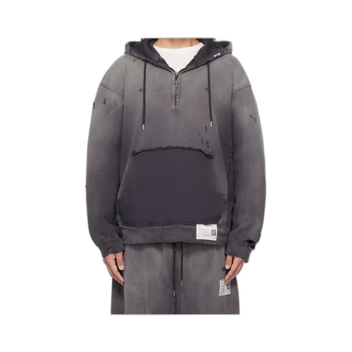 Distressed-Effect Hoodie