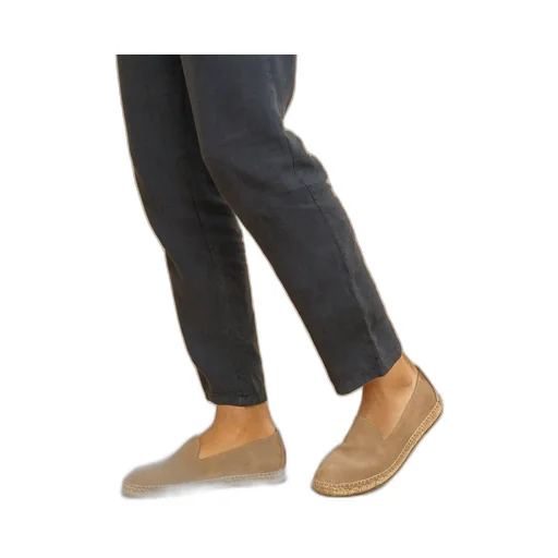 Round-Toe Suede Espadrilles