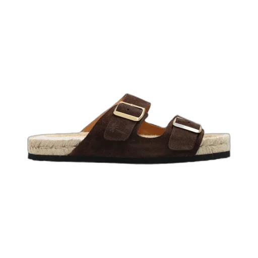 Double-Buckle Flat Espadrilles