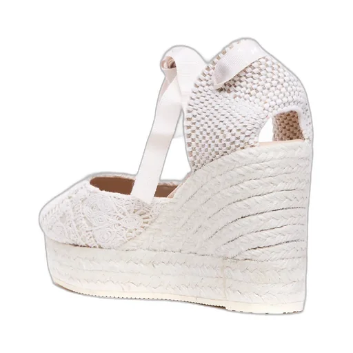 YucatÁN Crochet Wedge Espadrilles