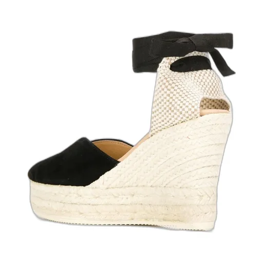 Wrap-Tie Wedge Espadrilles